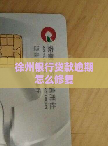 徐州银行贷款逾期修复