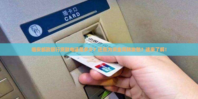 临安邮政银行贷款电话