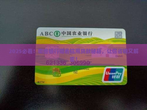 哪些银汉有信用贷款的