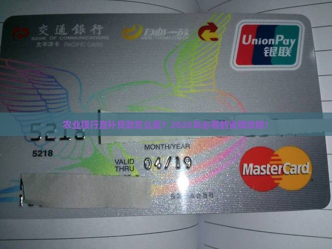 农业银行直补贷款怎么办