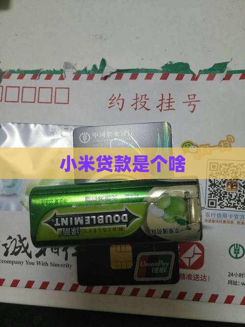 小米贷款是个啥