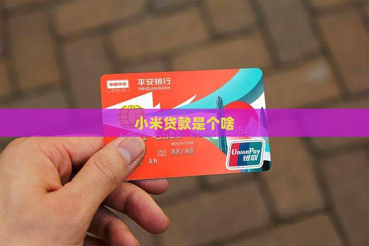小米贷款是个啥