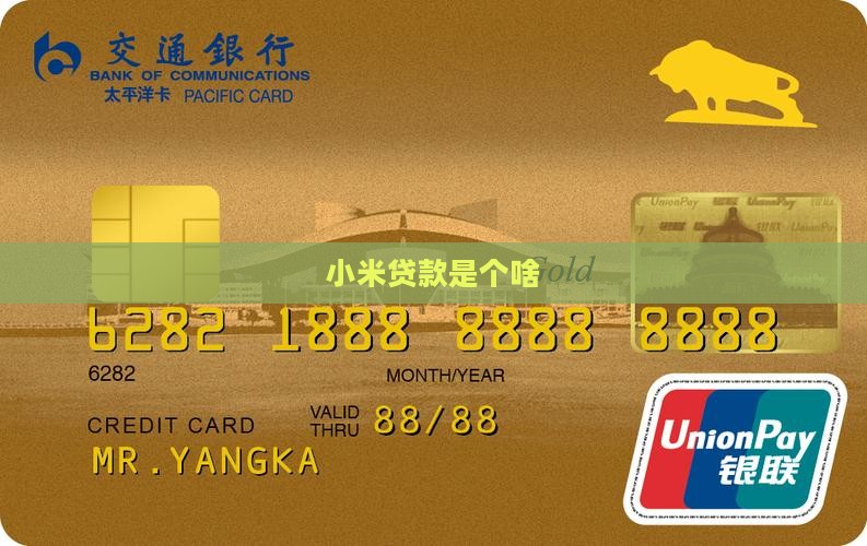 小米贷款是个啥