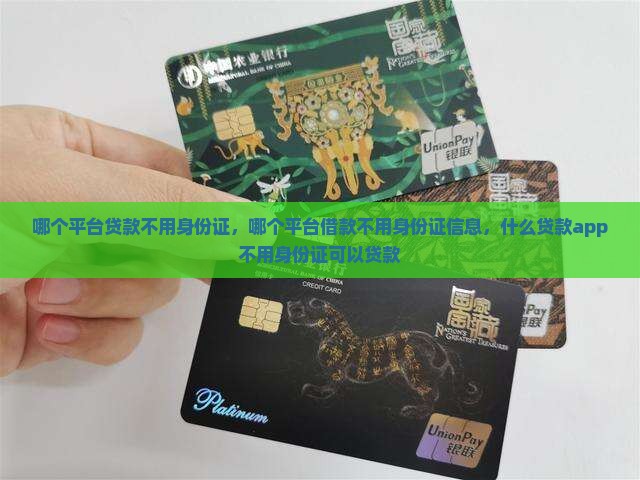 哪个平台贷款不用身份证