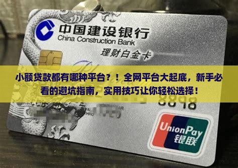 小额贷款都有哪种平台