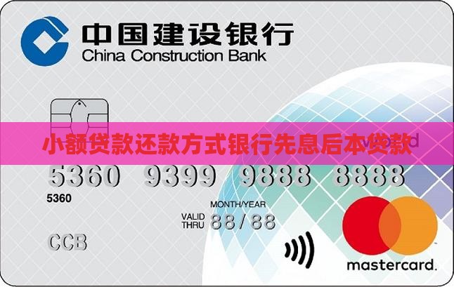 小额贷款先息后本贷款