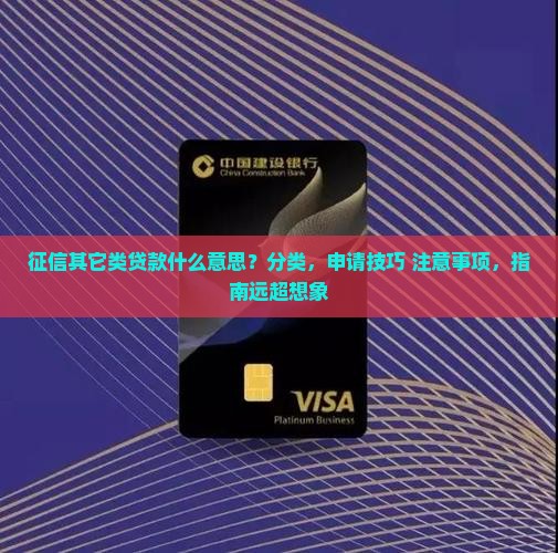 征信其它类贷款什么意思
