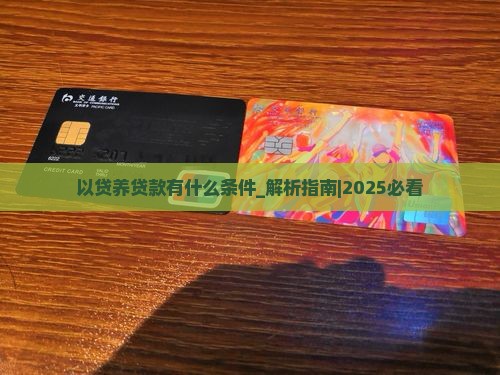 以贷养贷款有什么条件