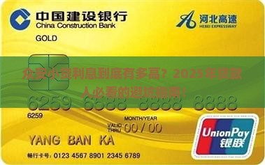 众安小贷贷款利息