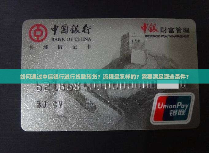 如何通过中信银行进行贷款转贷？流程是怎样的？需要满足哪些条件？