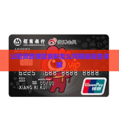 公司贷款授信资料怎么写模板报告详解