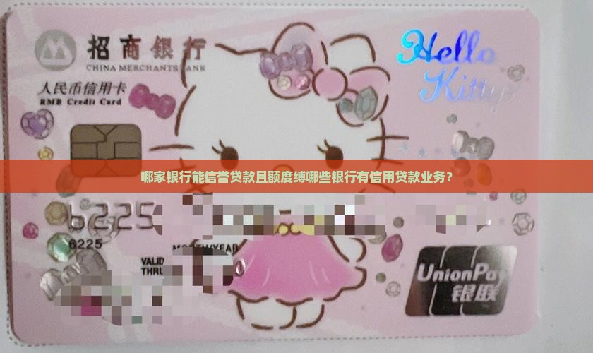 哪家银行能信誉贷款且额度缚哪些银行有信用贷款业务？
