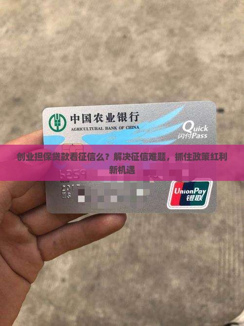 创业担保贷款看征信么？解决征信难题，抓住政策红利新机遇