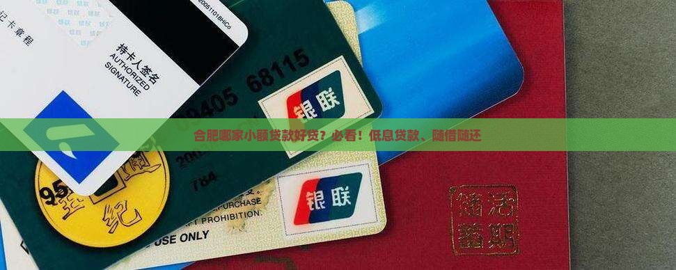 合肥哪家小额贷款好贷？必看！低息贷款、随借随还