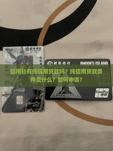 信用社有纯信用贷款吗？纯信用贷款条件是什么？如何申请？