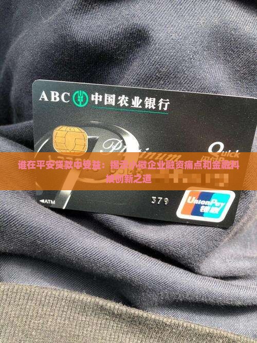 谁在平安贷款中受益：揭示小微企业融资痛点和金融科技创新之道