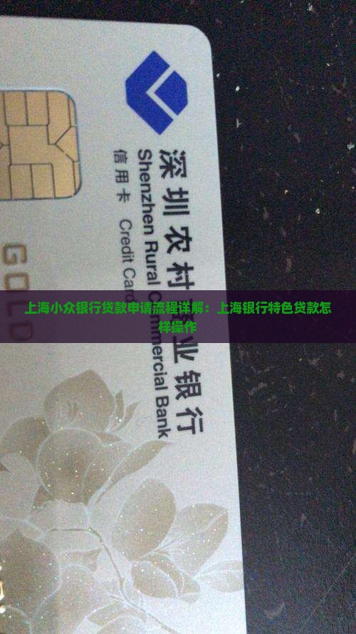 上海小众银行贷款申请流程详解：上海银行特色贷款怎样操作