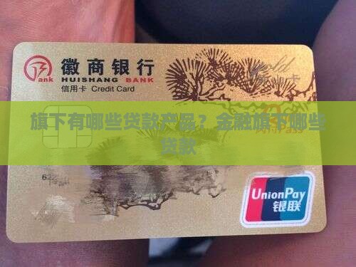 旗下有哪些贷款产品？金融旗下哪些贷款