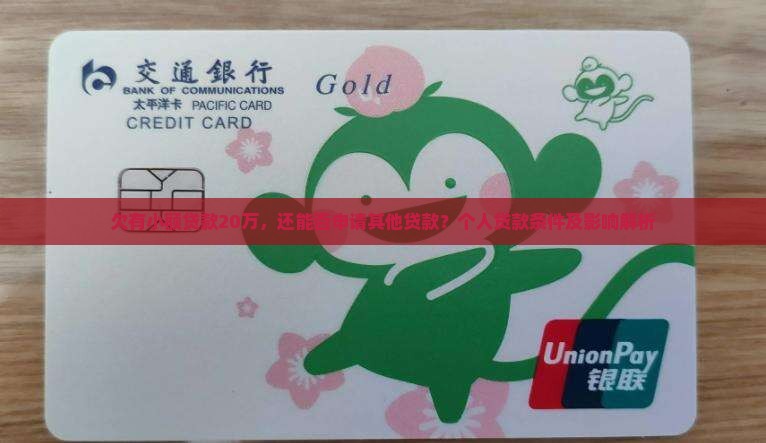欠有小额贷款20万，还能否申请其他贷款？个人贷款条件及影响解析