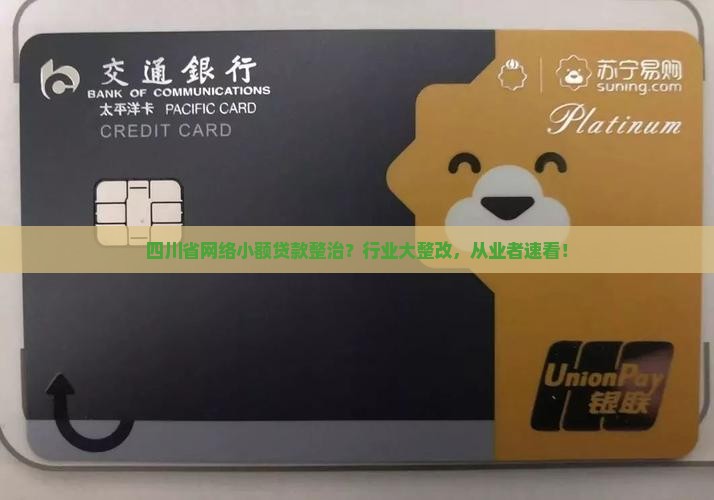 四川省网络小额贷款整治？行业大整改，从业者速看！