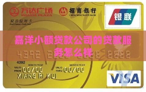 嘉洋小额贷款怎么样