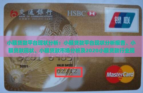 小额贷款平台现状分析