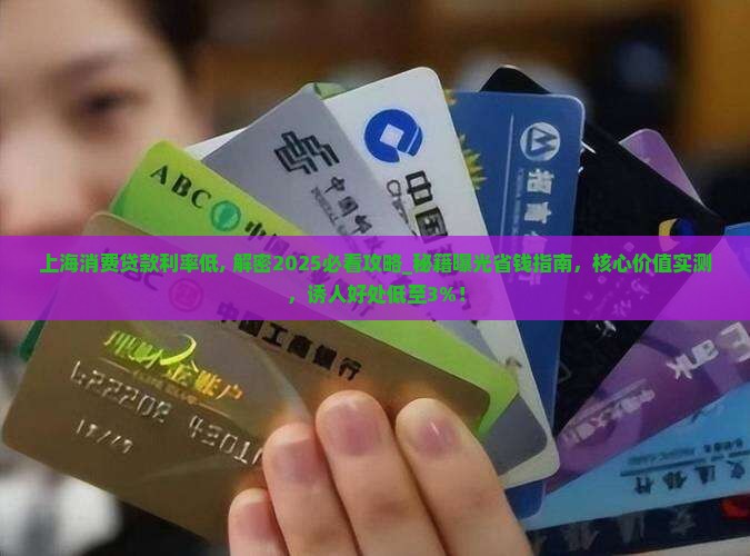 上海消费贷款利率低