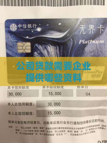 公司贷款要提交基本情况