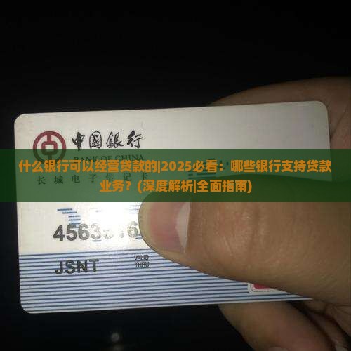 什么银行可以经营贷款的