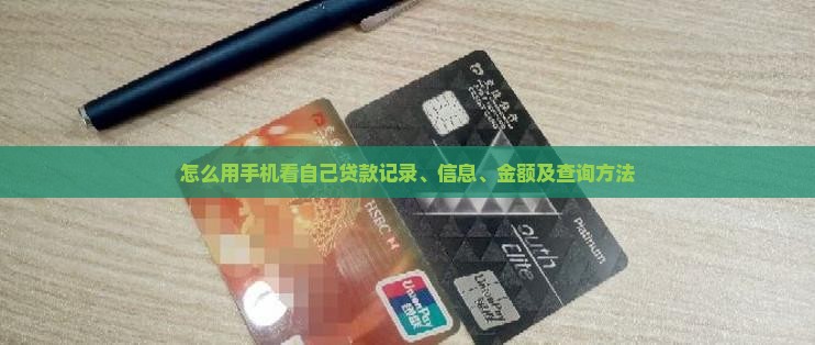 怎么用手机看自己贷款