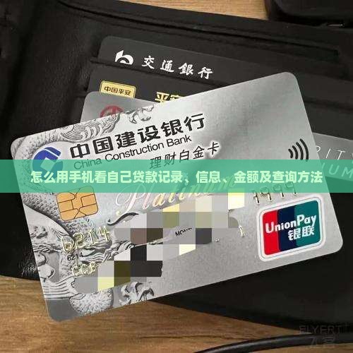 怎么用手机看自己贷款