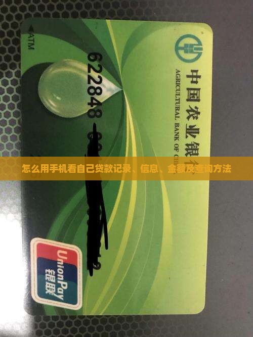 怎么用手机看自己贷款