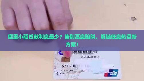 哪里小额贷款利息最少
