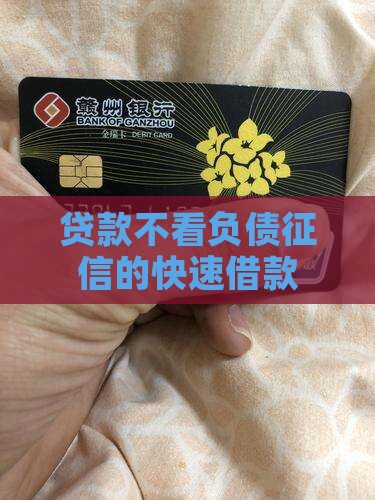 不需要征信和负债贷款