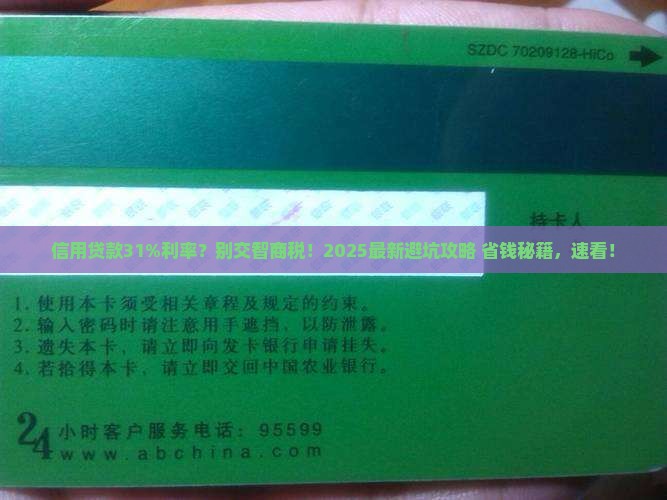 信用贷款31利率怎么算