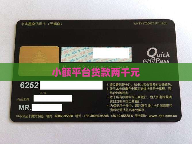 小额平台贷款两千