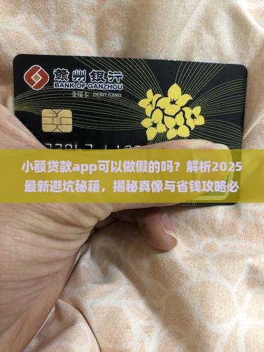 小额贷款app可以做假的吗