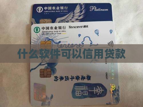 什么软件可以信用贷款