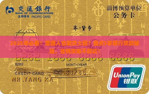 什么银行可以大额度贷款