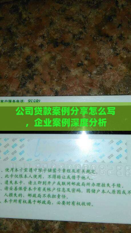 公司贷款案例分享怎么写