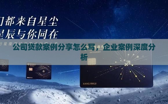 公司贷款案例分享怎么写