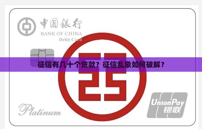征信有几十个贷款
