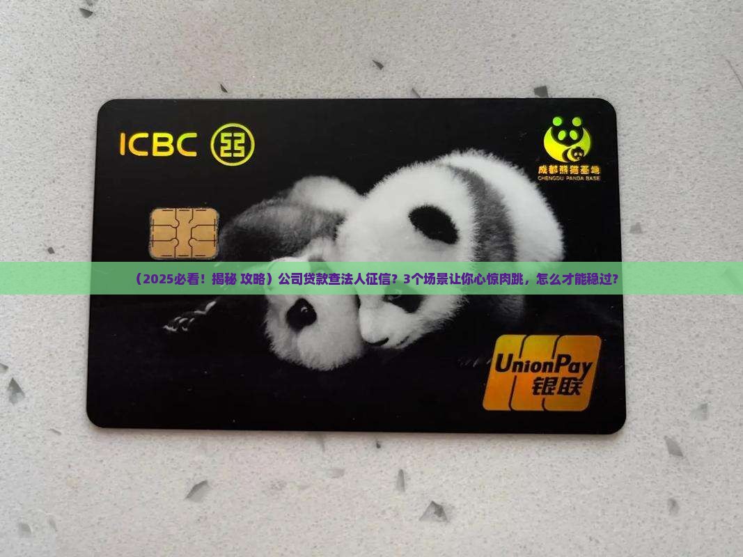 公司贷款会查法人征信