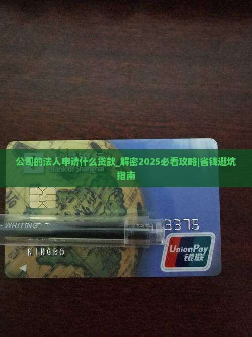 公司的法人申请什么贷款