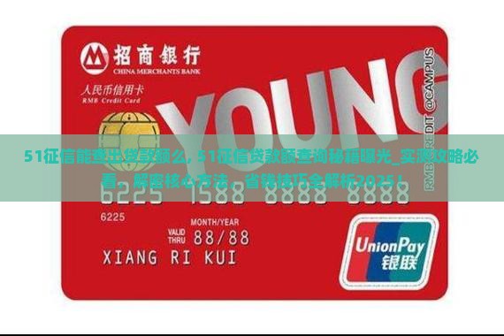 51征信能查出贷款额么