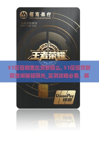 51征信能查出贷款额么