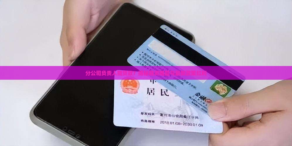 分公司负责人能贷款