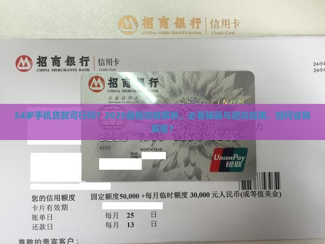 54岁可以手机贷款吗