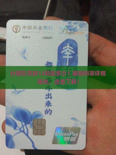 分期乐贷款12利息多少