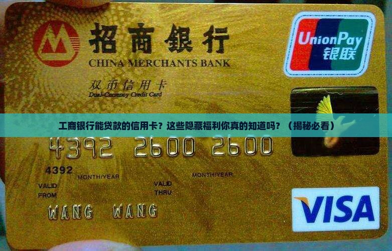 工商银行能贷款的信用卡